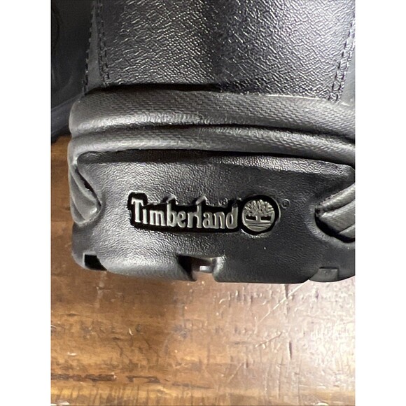 Men Timberland Ledge Black Leather Lace Up Waterproof Hiking Boots 12122 Size 13 - Picture 9 of 9